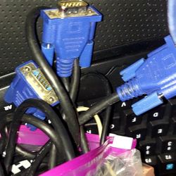 Vga Ethernet And More Cords