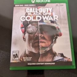 Xbox One COD Black ops Cold War 
