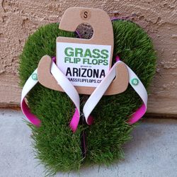 Grass flip flops
