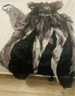 Girls Cemetery Bride Halloween Costume Dress