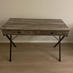 Desk Dark Grey Wood