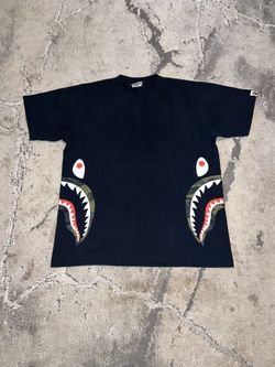 Bape Black / Camo Side Shark Tee🪖