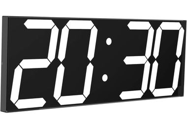 CHKOSDA LED Large Digital Wall Clock, Oversize Wall Clock with 6” Numbers