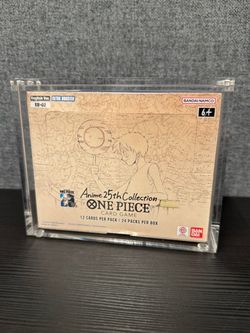 Acrylic Included One Piece English TCG Extra Booster Anime 25th Collection Box EB02