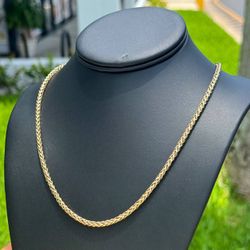 Jewelry 10k yellow gold Rope necklace chain 24.00" 4.00mm width