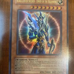 Yugioh Black Luster Soldier Envoy of the Beginning IOC-025 Ultra Rare Holo OG Print Vintage