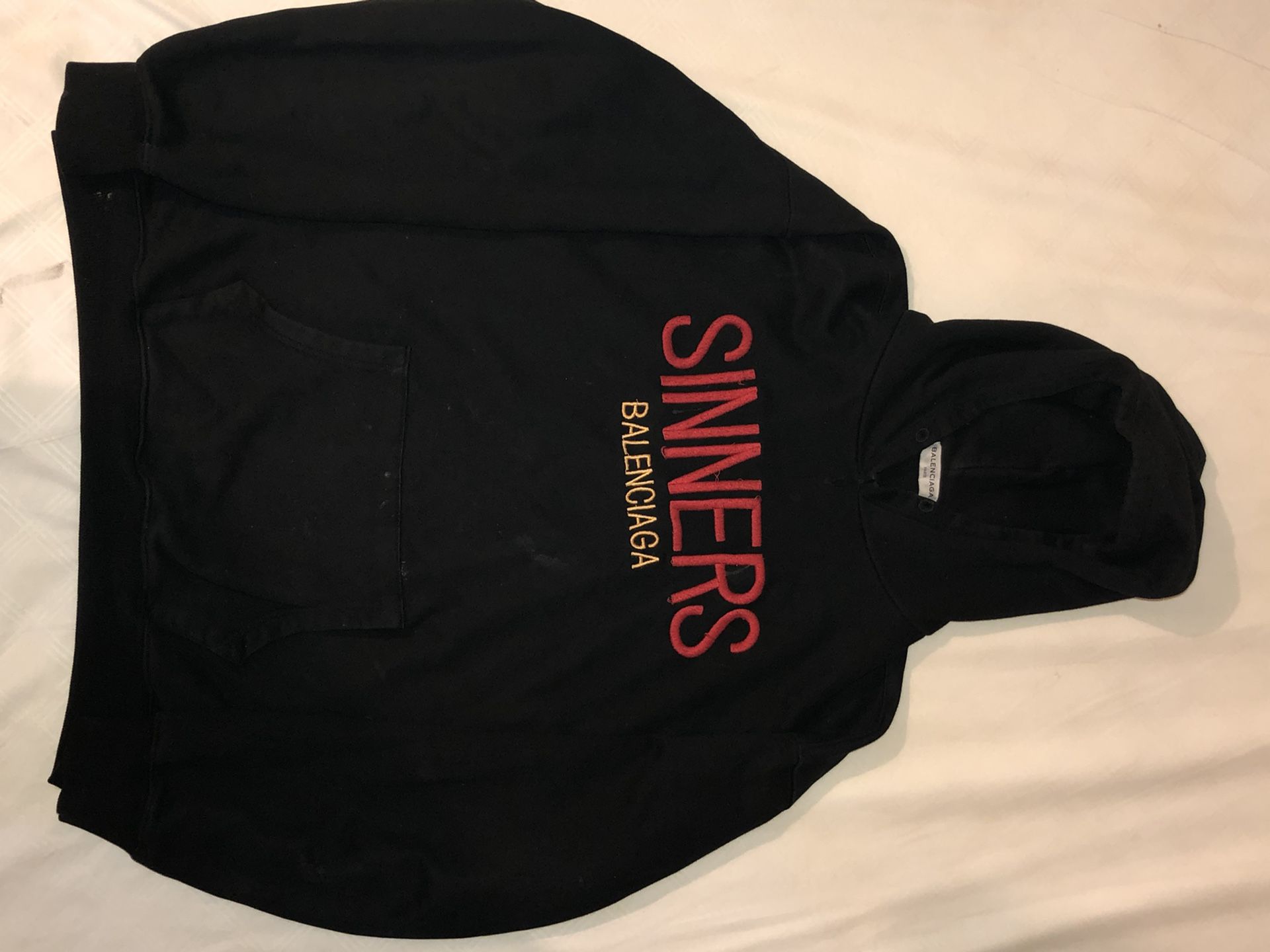 Balenciaga sinners hoodie size Medium