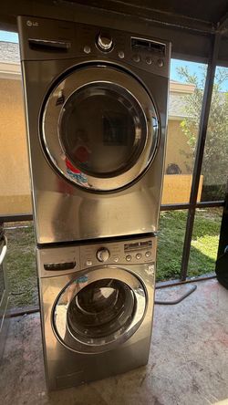 LG  FRONT LOAD WASHER AND DRYER STACKABLE