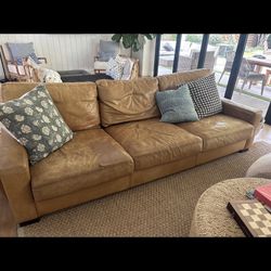 Pottery Barn Leather Sofa