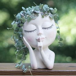 Women Head Planter (white)