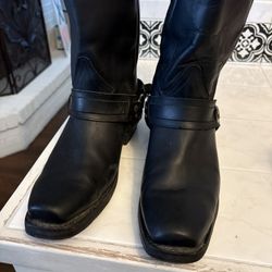 Durango harness boots, a durable brand known for western and motorcycle footwear. 