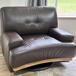 Swivel Leather Chair
