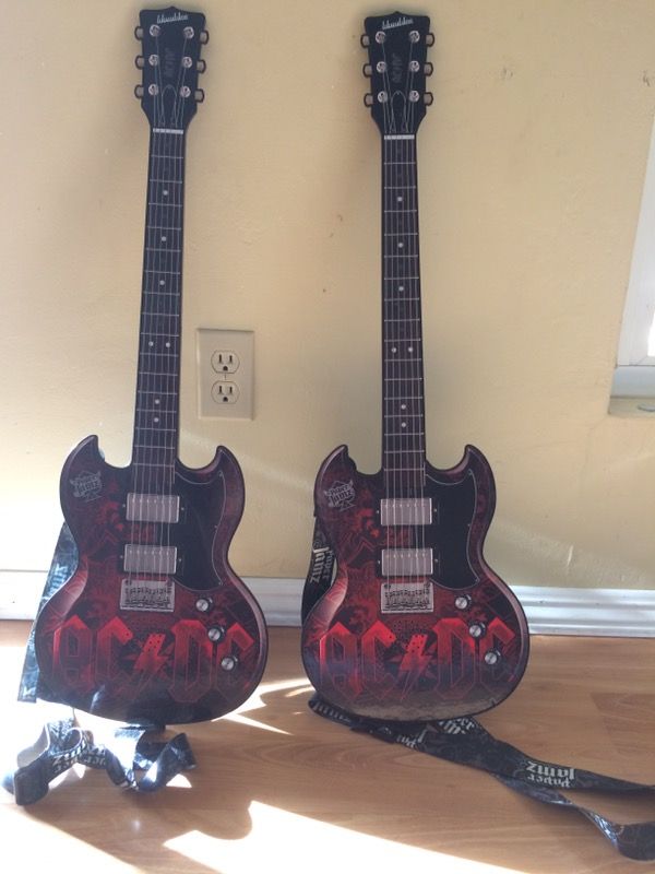 AC/DC paper jamz guitar
