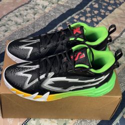 PUMA x 2K Scoot Zeros – Men’s US 10 – Black/Fluo Green – Signature Basketball Shoes – Brand New