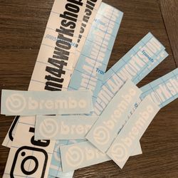 Custom decals stickers / calcomanias