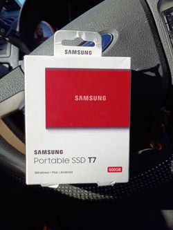 Samsung portable SSD T7