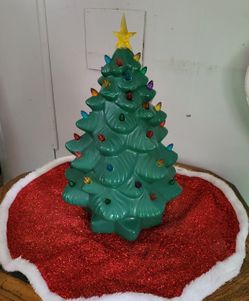 Light Up Ceramic Christmas Tree