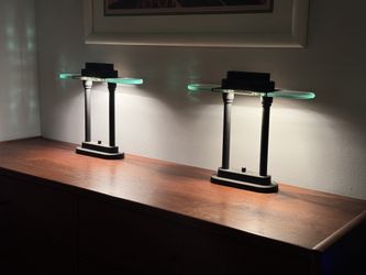 Memphis Style Lamps in the Manner of Robert Sonneman
