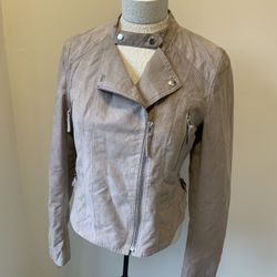 American Rag Beige Suede Coat Women’s Size Large