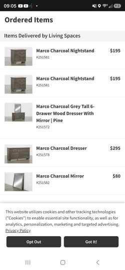 Dresser and 2 Night Stand Set