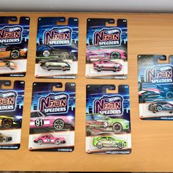 Hot Wheels Neon Speeders Lot 