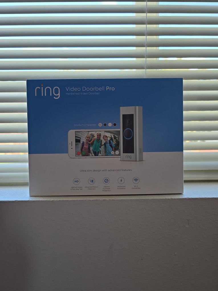 New Never Used Ring Doorbell Pro Hardwired Wifi Connected