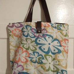 Floral Canvas Tote