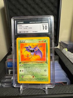 Zubat 1999 1st edition cgc 10