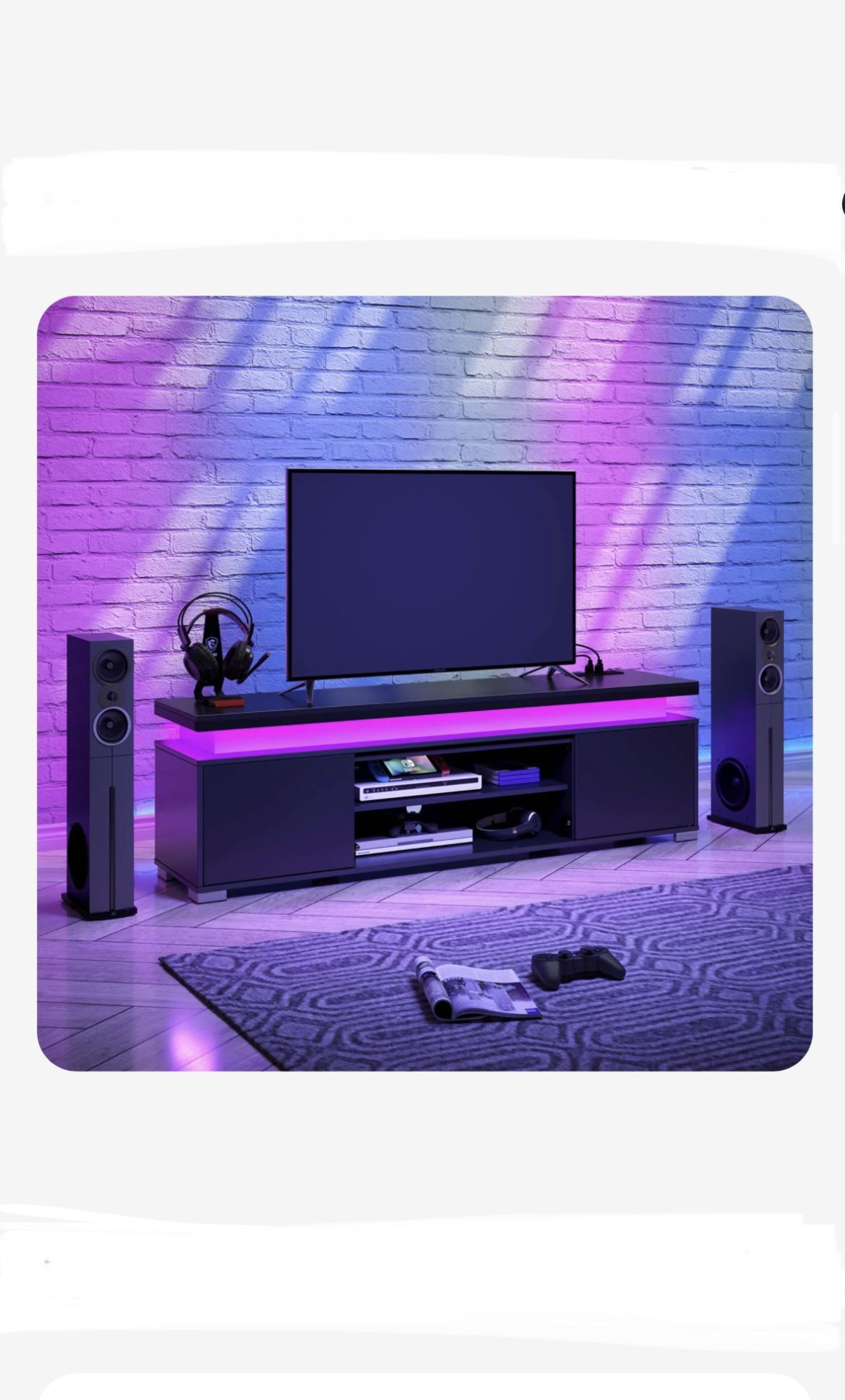 Black Tv Stand Entertainment Center
