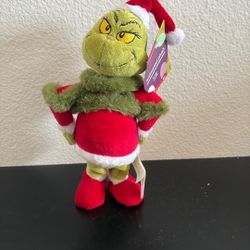 Gemmy The Grinch Waddler 11.5" Plush Plays Music You're A Mean One Mr. Grinch