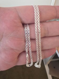 18" Bizmark Chain 925 Sterling Silver