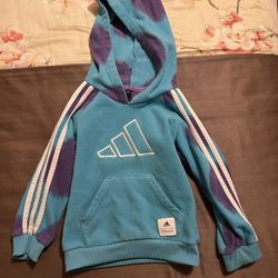 Adidas Sulley Pulse Aqua Disney Pixar Hoodie Childs Sz  4T