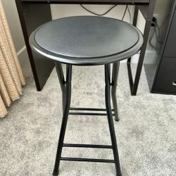 Small foldable stool. Brand new. $20 Dimensions:- H-24” &. W-14”