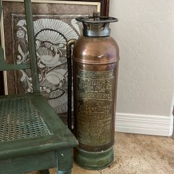 Antique Vintage Fire Extinguisher 