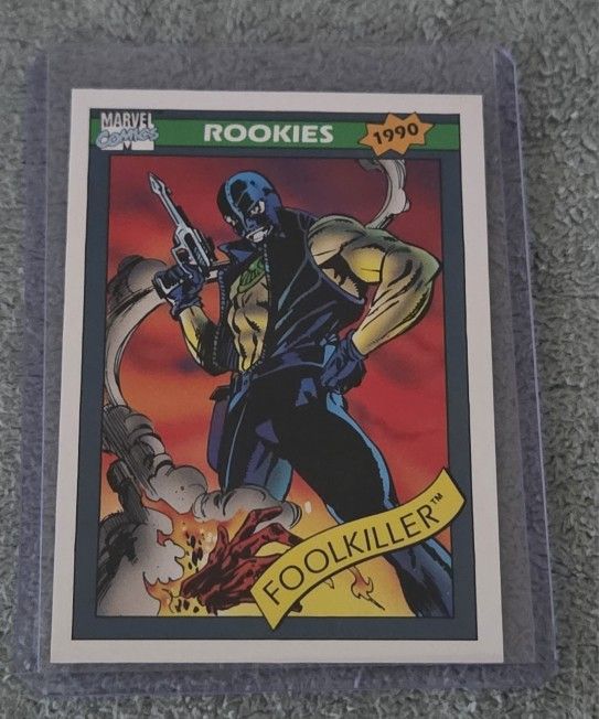 1990 Foolkiller Rookie Card # 87 Impel Marvel Universe Series 1 Trading Card RJS