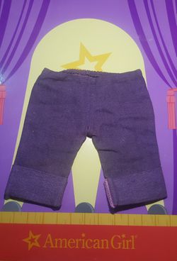 American Girl doll Purple Capris Pants