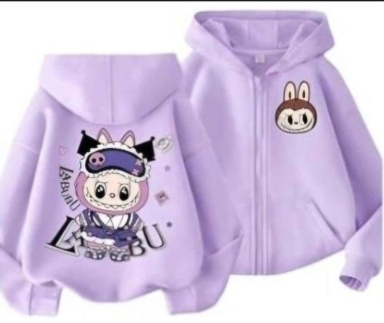 Purple Labubu Hoodie