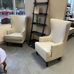 Tall Wingback Accent Chair (in Store)