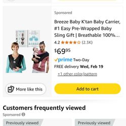 Baby Ktan Breeze Wrap Baby Carrier