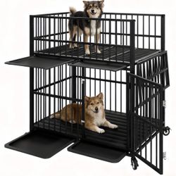 🔵Brand New  dog cat pet kennel cage crate as in Picture.   See dimensions in last picture 👍🏻
