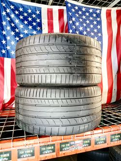 2 Used Tires 285/35ZR20 CONTINENTAL CONTISPORTCONTACT PERFORMANCE SUMMER 285 35 20