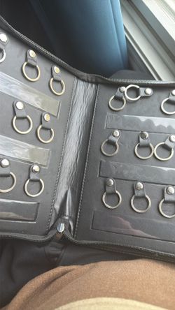 Classic leather keys holder/ binder