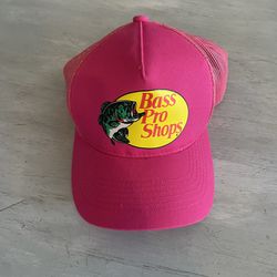 Bass pro shop pink mesh baseball Hat New
