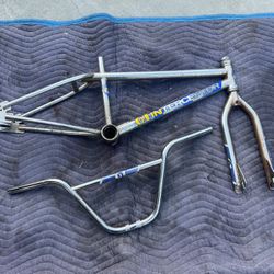 Vintage / Old School BMX 1988 GT Interceptor Frame / Fork / Handlebars 