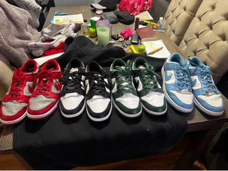 DUNKS ALL SIZE 11.5 (Green, baby blue, red, black) 240$