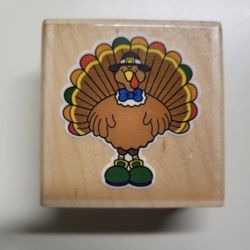 New Rubber Stamp Turkey By Carson-Dellosa CD-8531 Thanksgiving Holiday 