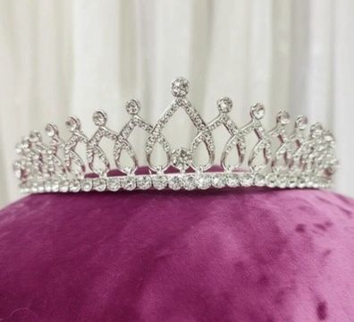 Elegant Silver Rhinestone Crown Tiara for All Occasions Gift Keepsake