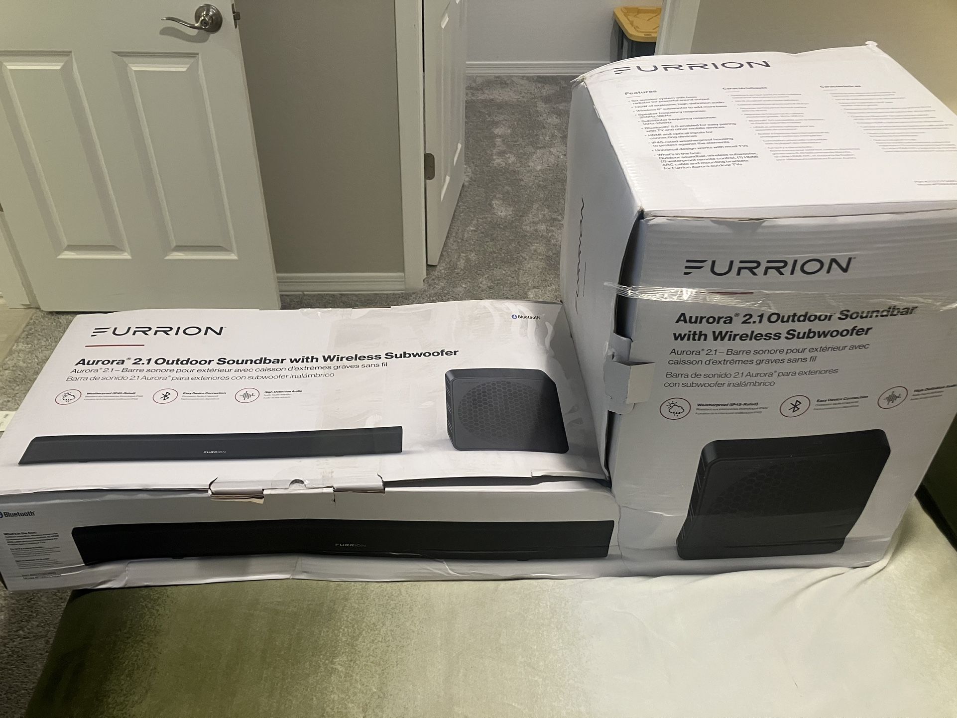Aurora Outdoor Speaker System with Wireless Subwoofer