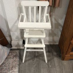 Wooden Doll Highchair 