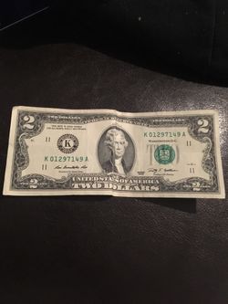 2 dollar bill